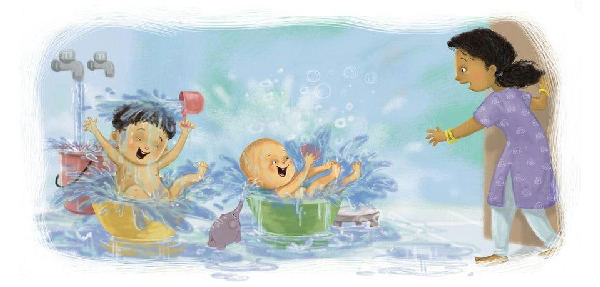 Cover of Bath time for Chunnu and Munnu