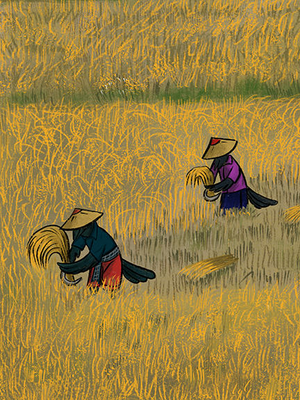 Cover of The Crow Family Grows Rice