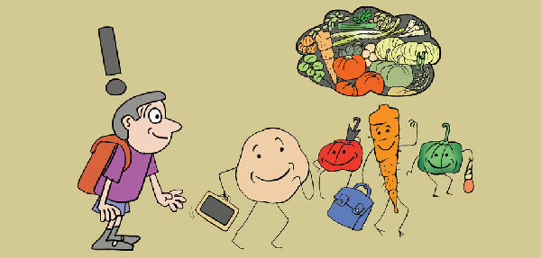 Cover of The Day the Vegetables Came to School